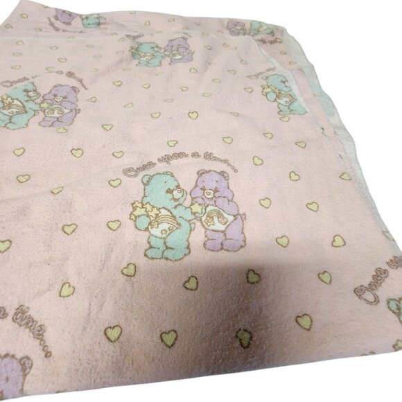 Vintage 1980's Care Bear receiving blanket 27 x 27 - Picture 2 of 2